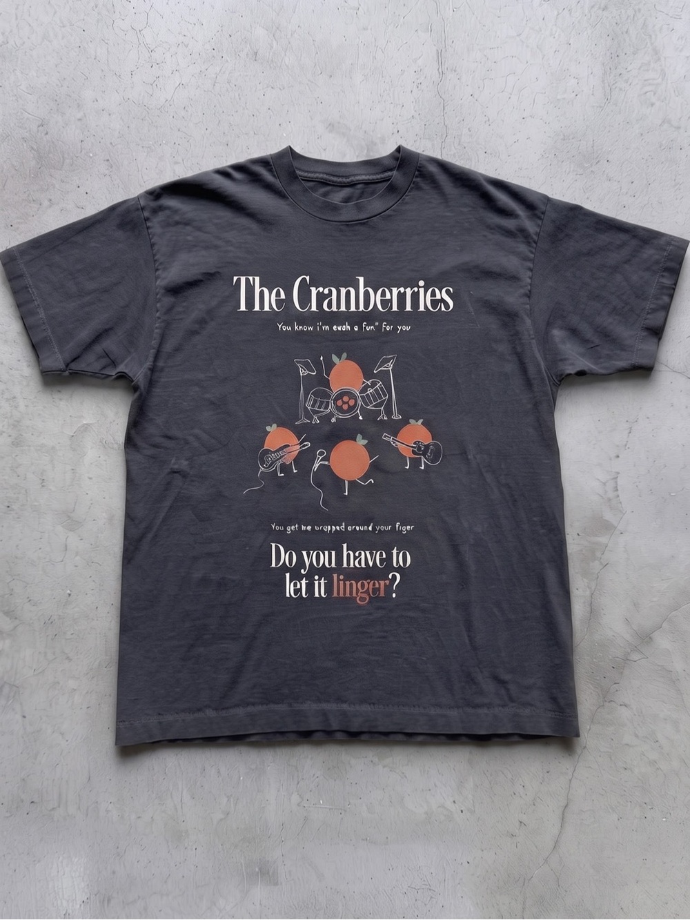 The Cranberries Linger T Shirt Black Cute
Band Graphic Tee